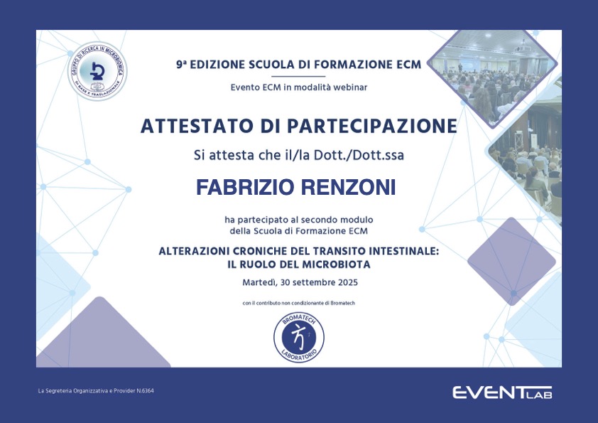 renzoni fabrizio attestato di partecipazione 30 settembre